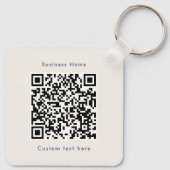 Modern Minimalist USA 250. Geschäft QR-Code Schlüsselanhänger (Rückseite)