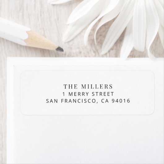 Modern Minimalist Wedding Address Label (Insitu)