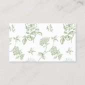 Modern Minimalist Wedding Details Enclosure Card Visitenkarte (Rückseite)