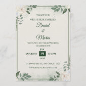 Modern Minimalist Wedding Invitation Template Einladung (Vorderseite)