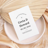 Modern Minimalist Wedding Invitation with star Einladung