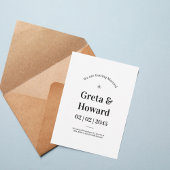 Modern Minimalist Wedding Invitation with star Einladung