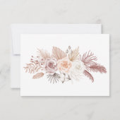 Modern Minimalist Wedding RSVP Card with Photo Karte (Rückseite)