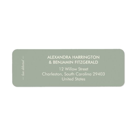 Modern Minimalist Wedding | Sage Green Timeless (Vorne)