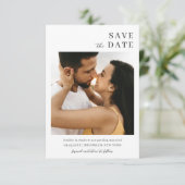 Modern Minimalist Wedding Save The Date (Stehend Vorderseite)