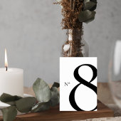 Modern Minimalist Wedding Table Number Card Tischnummer