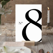 Modern Minimalist Wedding Table Number Card Tischnummer