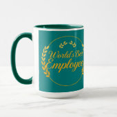Modern Minimalist Weltbester Mitarbeiter Tasse (Links)