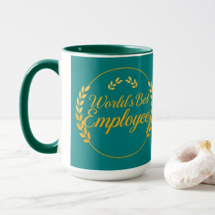Modern Minimalist Weltbester Mitarbeiter Tasse