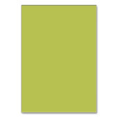 Modern Minimalistic Lime Green Wedding Tischnummer (Rückseite)
