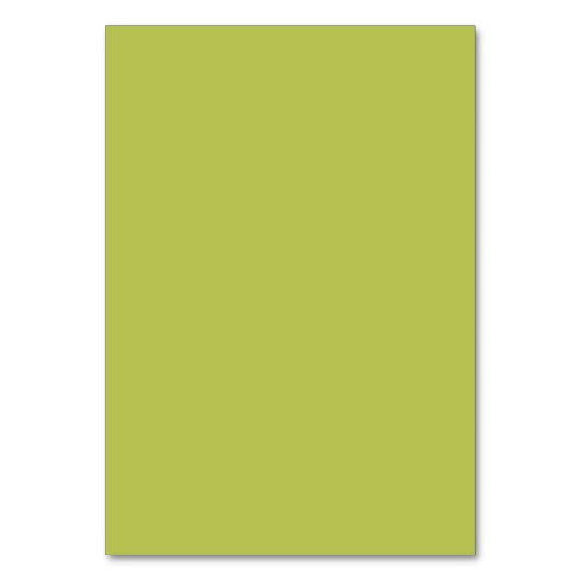Modern Minimalistic Lime Green Wedding Tischnummer (Rückseite)