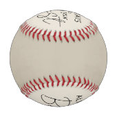 Modern Minimalistisch Baseball (Rückseite)