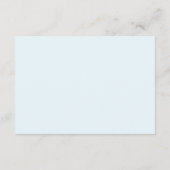 Modern Minimalistisch Begleitkarte (Rückseite)