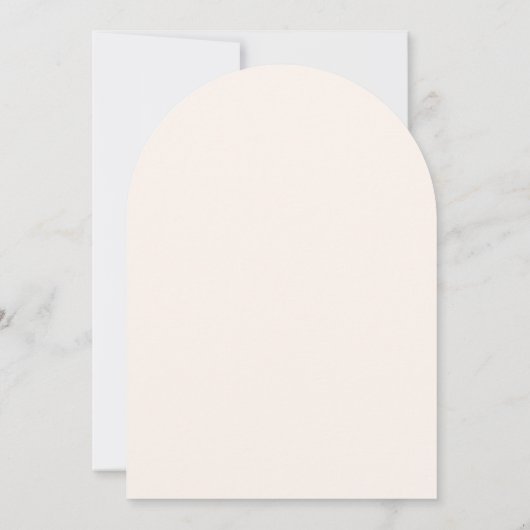 Modern, minimalistisch, beige, Hochzeit Einladung (Rückseite)