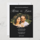 Modern Minimalistisch einfach Einladung (Rückseite)