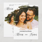 Modern Minimalistisch einfach Einladung (Vorne/Hinten)