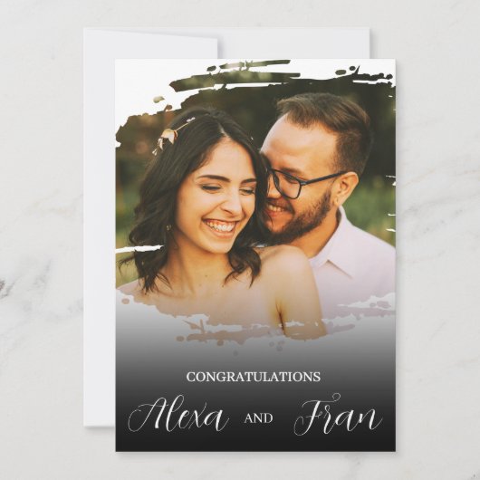 Modern Minimalistisch einfach Einladung (Vorderseite)