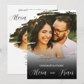 Modern Minimalistisch einfach Einladung (Vorne/Hinten)