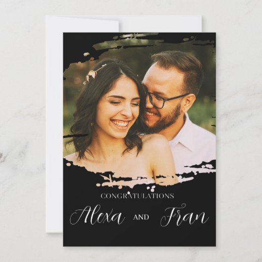 Modern Minimalistisch einfach Einladung (Vorderseite)