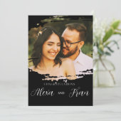 Modern Minimalistisch einfach Einladung (Stehend Vorderseite)