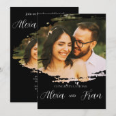 Modern Minimalistisch einfach Einladung (Vorne/Hinten)