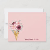 Modern Minimalistisch einfach Mitteilungskarte (Vorderseite)