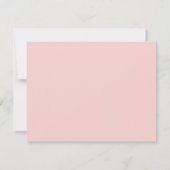 Modern Minimalistisch einfach Mitteilungskarte (Rückseite)