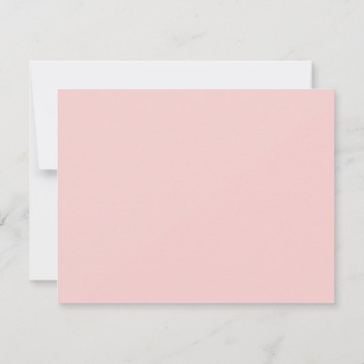 Modern Minimalistisch einfach Mitteilungskarte (Rückseite)