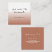 Modern Minimalistisch einfach Quadratische Visitenkarte (Vorne/Hinten)