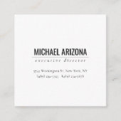 Modern Minimalistisch einfach Schlicht Begleitkarte (Vorderseite)