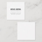 Modern Minimalistisch einfach Schlicht Begleitkarte (Vorne/Hinten)