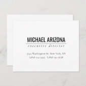 Modern Minimalistisch einfach Schlicht RSVP Karte (Vorne/Hinten)