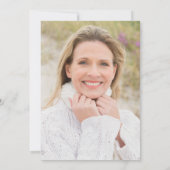 Modern minimalistisch einfache Marine blau 60. Geb Einladung (Rückseite)