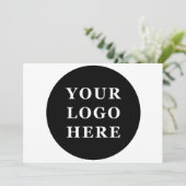 Modern, Minimalistisch, elegant und individuell an Dankeskarte (Stehend Vorderseite)