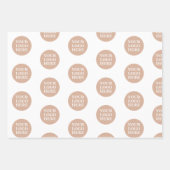 Modern, Minimalistisch, elegant und individuell an Geschenkpapier Set (Vorderseite)