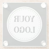 Modern, Minimalistisch, elegant und individuell an Glasuntersetzer (Rückseite)