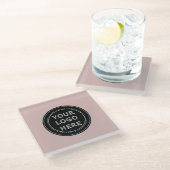 Modern, Minimalistisch, elegant und individuell an Glasuntersetzer (Schrägansicht)