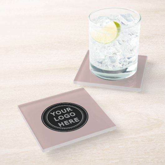 Modern, Minimalistisch, elegant und individuell an Glasuntersetzer (Schrägansicht)