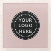 Modern, Minimalistisch, elegant und individuell an Glasuntersetzer (Vorderseite)