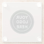 Modern, Minimalistisch, elegant und individuell an Glasuntersetzer (Rückseite)