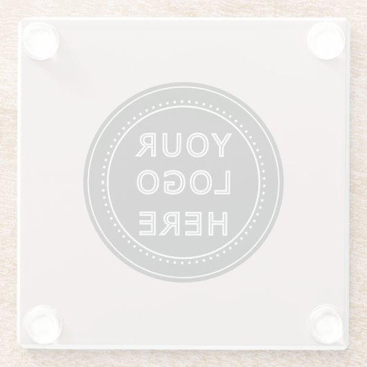 Modern, Minimalistisch, elegant und individuell an Glasuntersetzer (Rückseite)