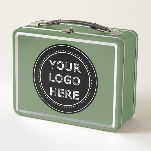 Modern, Minimalistisch, elegant und individuell an Metall Brotdose (Vorderseite)