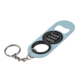 Modern, Minimalistisch, elegant und individuell an Mini Flaschenöffner (Vorderseite Schrägansicht)