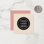 Modern, Minimalistisch, elegant und individuell an Mitteilungskarte (Vorderseite/Rückseite Beispiel)