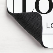 Modern, Minimalistisch, elegant und individuell an Mousepad (Ecke)