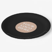 Modern, Minimalistisch, elegant und individuell an Pappteller (Schrägansicht)