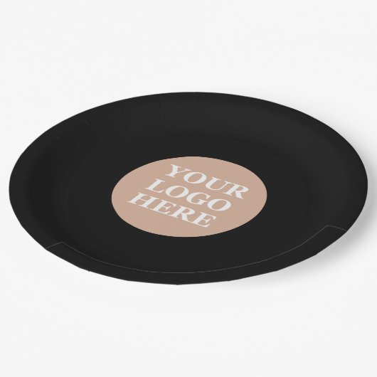 Modern, Minimalistisch, elegant und individuell an Pappteller (Schrägansicht)