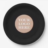 Modern, Minimalistisch, elegant und individuell an Pappteller (Vorderseite)