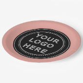 Modern, Minimalistisch, elegant und individuell an Pappteller (Schrägansicht)