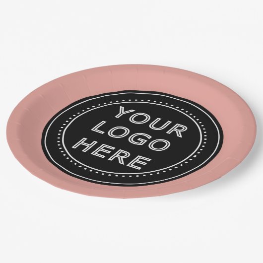 Modern, Minimalistisch, elegant und individuell an Pappteller (Schrägansicht)